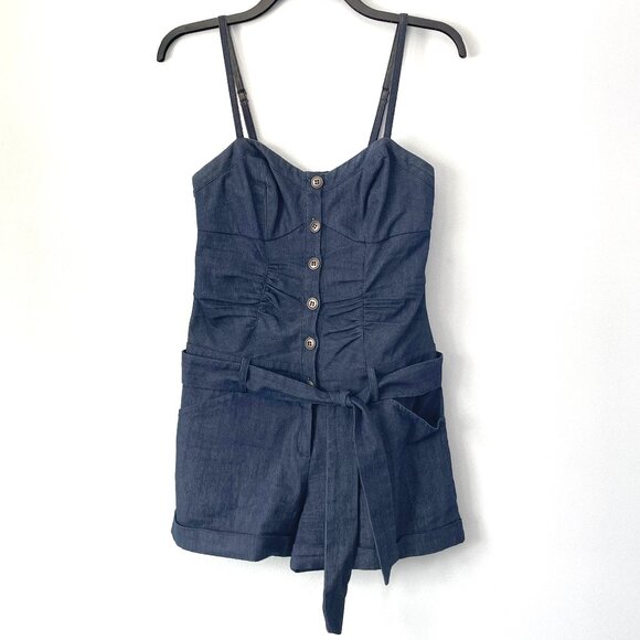Guess Pants - Denim Sweetheart Romper by Guess
